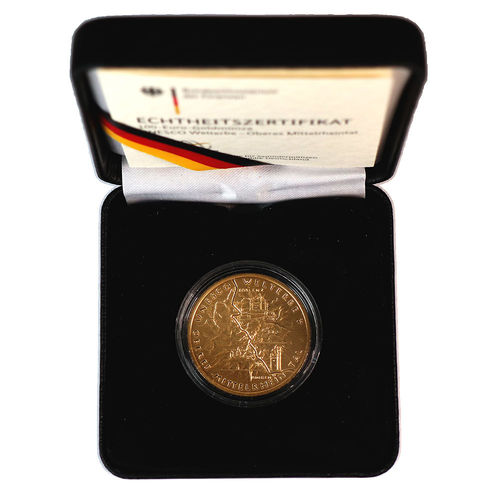 100 Euro Goldmünze 2015 UNESCO Oberes Mittelrheintal ST