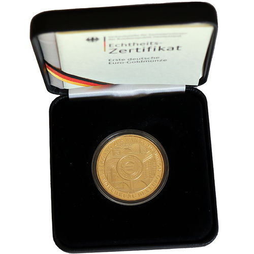 200 Euro Goldmünze 2002 A Währungsunion ST