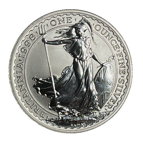 Grossbritannien 2 Pfund 1 Unze Silber Britannia 1998 ST