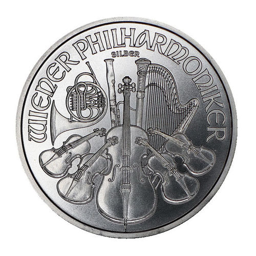Österreich 1 oz Silber 1,5 Euro Wiener Philharmoniker 2008 ST
