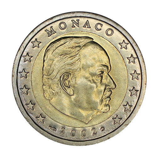 Monaco 2 Euro Fürst Ranier 2002 bankfrisch