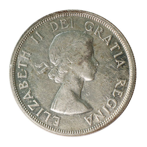 1 Dollar Canada 1955 Voyageur Indianer Kanu Elisabeth II. vz