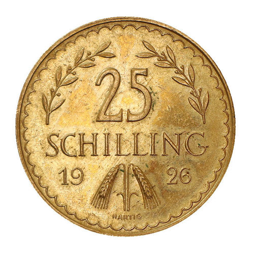 Österreich 25 Schilling Gold Erste Republik 1926 vz
