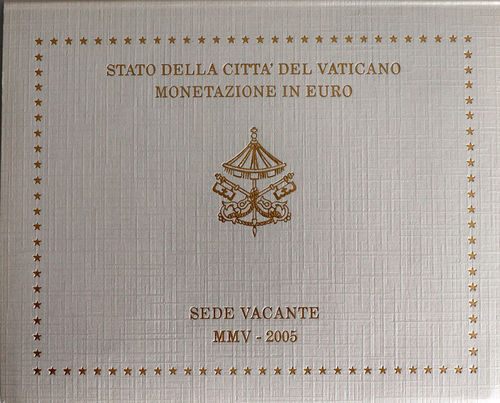 Vatikan Euro Münzen Set 2005 Sede Vacante ST Kursmünzensatz