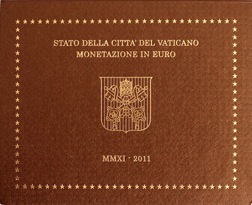 Vatikan Euro Münzen Set 2011 ST Kursmünzensatz Benedikt XVI.