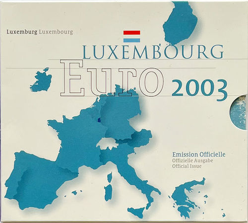 3.88 Euro Luxemburg Kursmünzensatz KMS 2003 ST