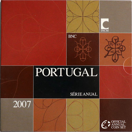 Portugal 3.88 Euro Kursmünzensatz KMS 2007 ST Folder