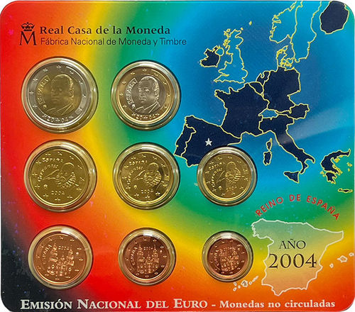 Spanien 3.88 Euro Kursmünzensatz KMS 2004 ST Blister