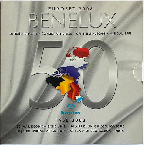 BENELUX Euroset 3 x 3.88 Euro Kursmünzensatz KMS 2008 ST