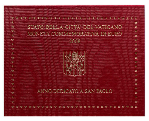2 Euro Vatikan Paulusjahr 2008 ST Folder