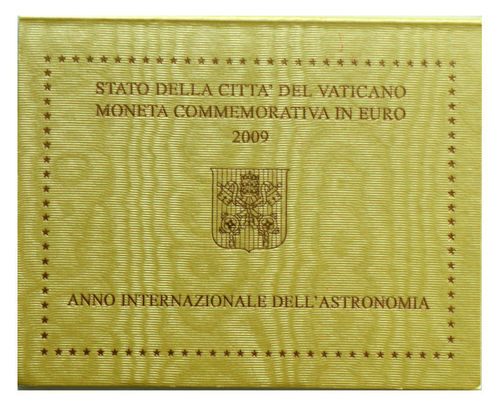 2 Euro Vatikan Jahr der Astronomie 2009 ST Folder