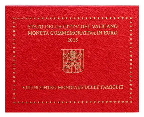 2 Euro Vatikan Weltfamilientreffen Philadelphia 2015 ST Folder