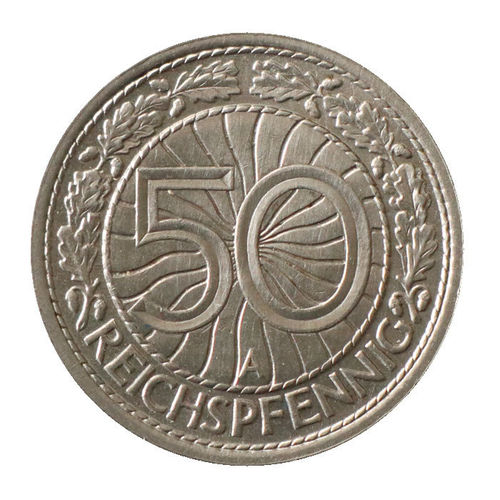 Jaeger 324 Weimarer Republik 50 Reichspfennig 1927 - 1933
