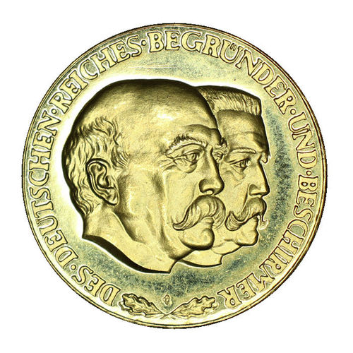 Medaille Bismarck und Hindenburg o.J. (1930) Gold