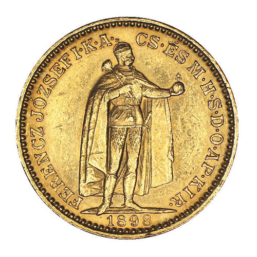 Österreich-Ungarn 20 Kronen Gold Franz Joseph Stehender Kaiser 1898 KB vz