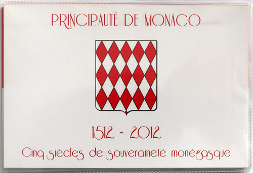 Monaco 2 Euro 500 Jahre Souveränität Lucien 2012 Numisbrief