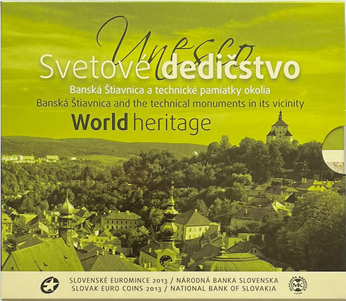 3.88 Euro Slowakei Kursmünzensatz KMS UNESCO 2013 ST Banska Stiavnica