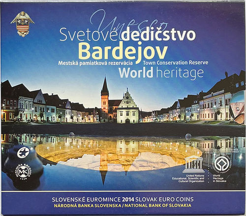 3.88 Euro Slowakei Kursmünzensatz KMS UNESCO 2014 ST