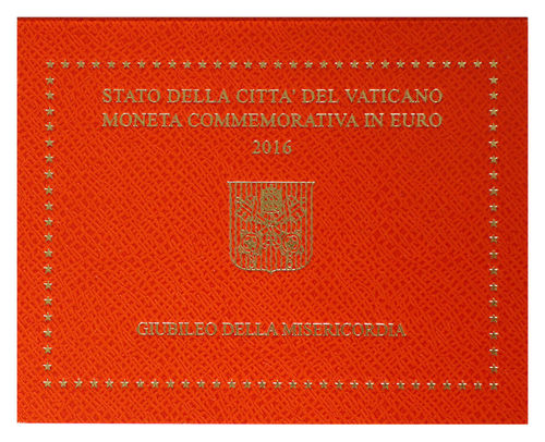 2 Euro Vatikan Barmherzigkeit 2016 ST Folder