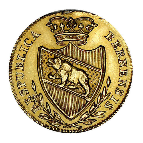 Schweiz Gold Halbdublone Bern 1797 vz