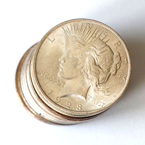 USA 10 x Peace Dollar Investorenpaket Silbermünzen USA