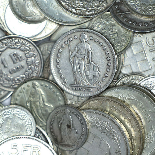 Schweizer Franken Investorenpaket Silbermünzen 1 kg Silber fein