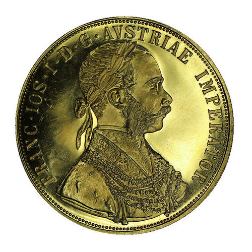 Österreich 4 Dukaten Franz Joseph I. Gold 1915 bankfrisch