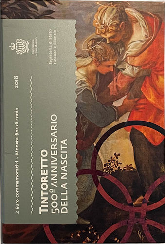 2 Euro San Marino Jacopo Tintoretto 2018 ST Folder