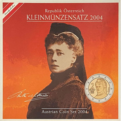 Österreich 3.88 Euro Kursmünzensatz KMS 2004 ST Suttner