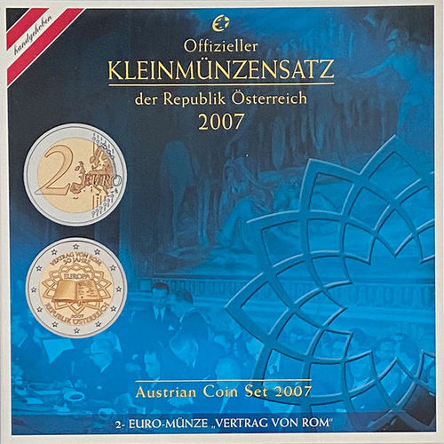Österreich 3.88 Euro Kursmünzensatz KMS 2007 ST Römische Verträge