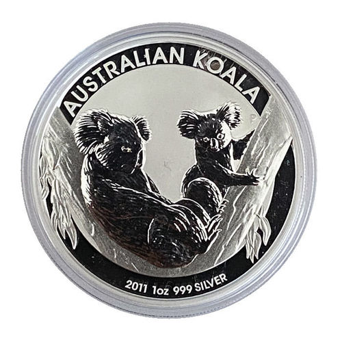Australien 1 Dollar 1 Unze Silber Koala 2011 ST