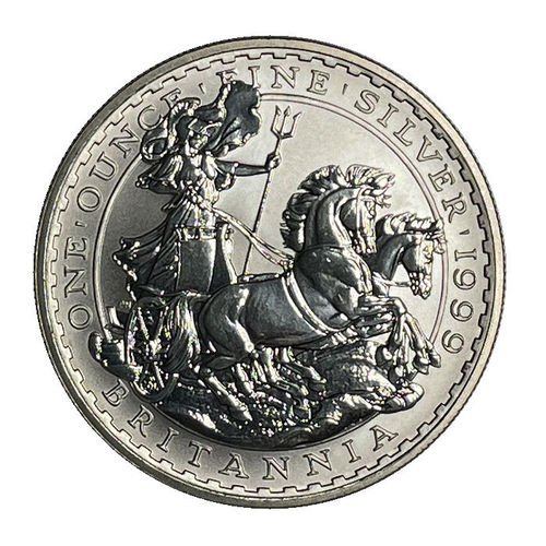 Grossbritannien 2 Pfund 1 Unze Silber Britannia 1999 ST