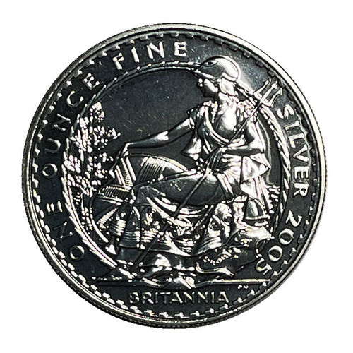 Grossbritannien 2 Pfund 1 Unze Silber Britannia 2005 ST