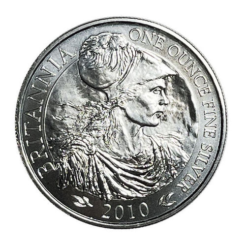Grossbritannien 2 Pfund 1 Unze Silber Britannia 2010 ST