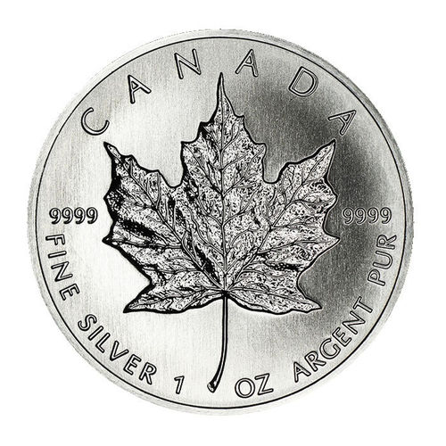 Kanada 1 Unze Silber Maple Leaf 1989 ST