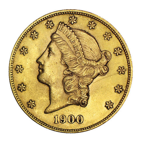 USA 20 Dollar Gold Liberty Head Double Eagle 1900 Philadelphia vz