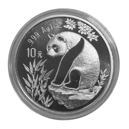 China 10 Yuan 1 Unze Silber Panda 1993 ST