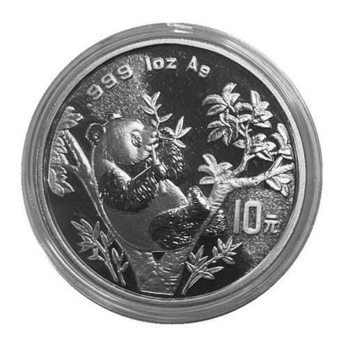 China 10 Yuan 1 Unze Silber Panda 1995 ST