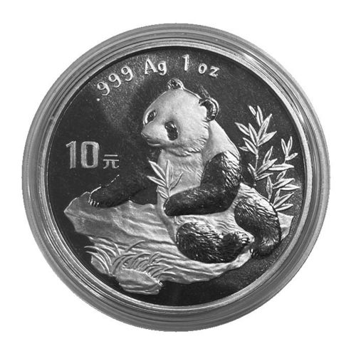 China 10 Yuan 1 Unze Silber Panda 1998 ST