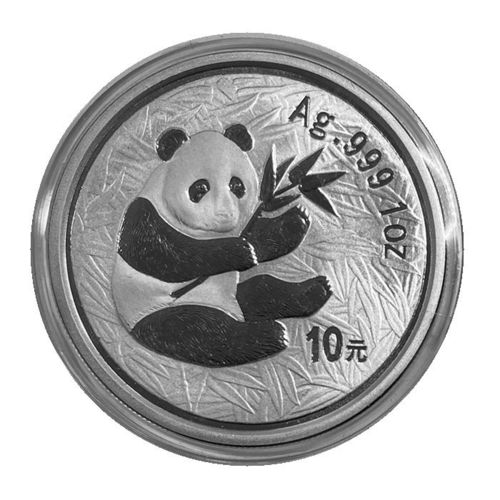 China 10 Yuan 1 Unze Silber Panda 2000 ST