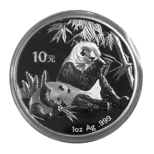 China 10 Yuan 1 Unze Silber Panda 2007 ST