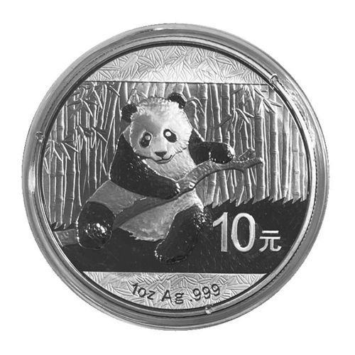 China 10 Yuan 1 Unze Silber Panda 2014 ST