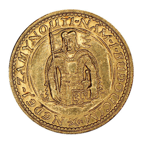 Tschechien Republik 1 Dukat Gold Sankt Wenzel 1929 vz