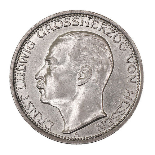 Jaeger 76 3 Mark Ernst Ludwig Grossherzog von Hessen 1910 A prfr