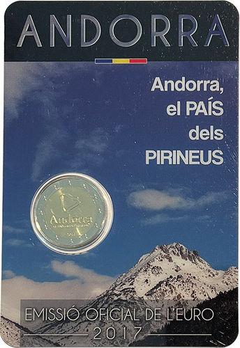 2 Euro Andorra Coincard 2017 ST Pyrenäen