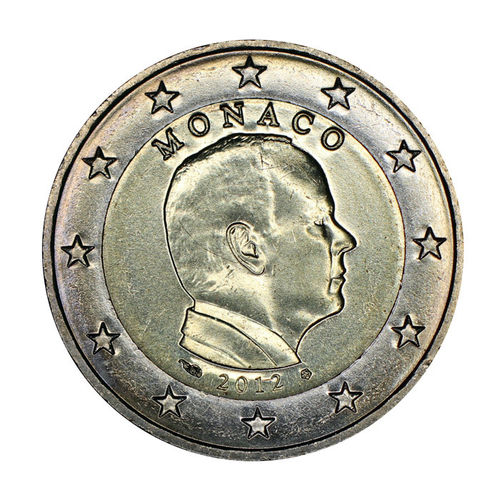Monaco 2 Euro Fürst Albert II. 2012 bankfrisch
