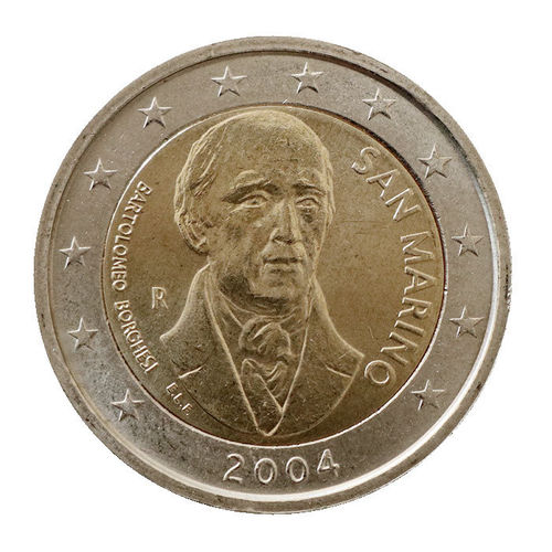 2 Euro San Marino Bartolomeo Borghesi 2004 bfr