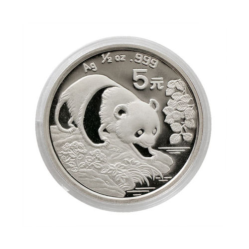 China 5 Yuan 1/2 Unze Silber Panda 1994 ST