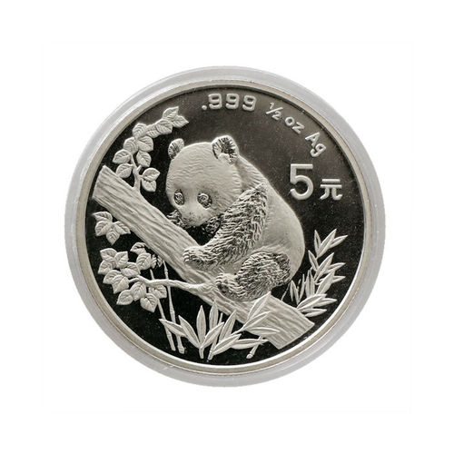 China 5 Yuan 1/2 Unze Silber Panda 1995 ST