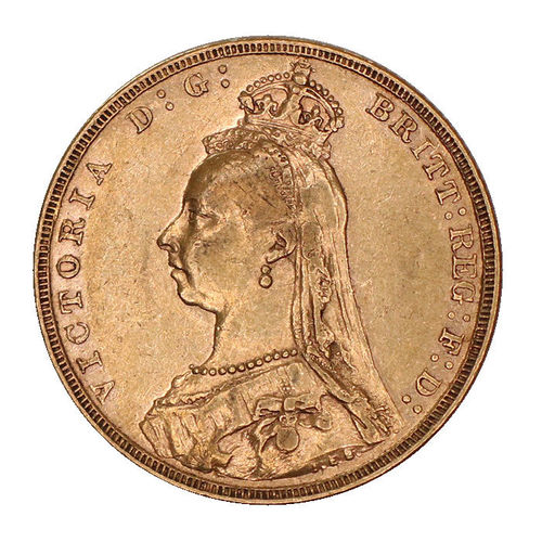 Großbritannien 1 Sovereign Gold Victoria Jubilee Head (1887-1893)